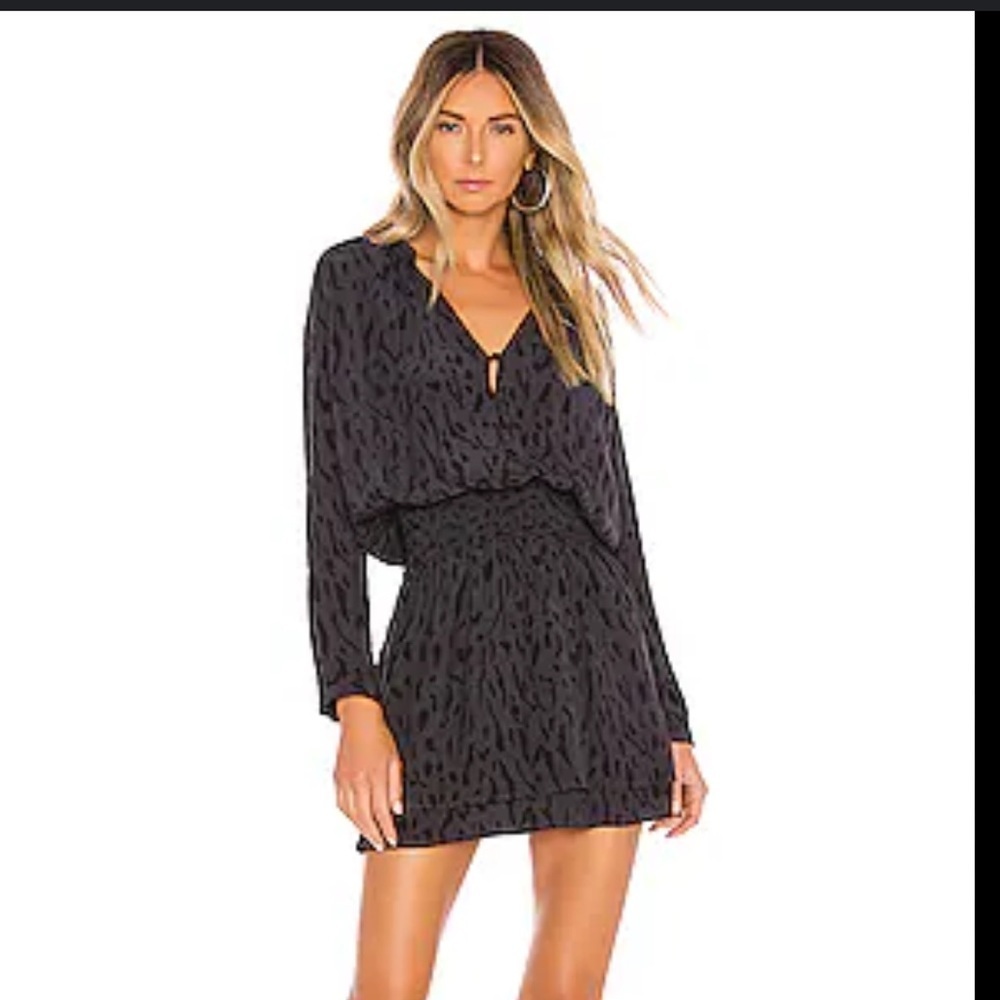 Rails Jasmine Dress in Ash Cheetah Small